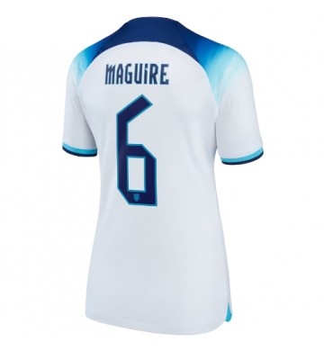 England Harry Maguire #6 Hjemmebanetrøje Dame VM 2022 Kort ærmer